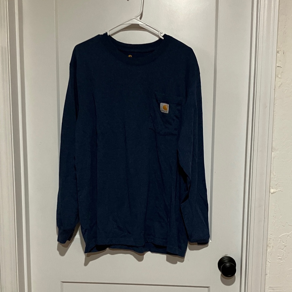 Carhartt Dark Blue Long Sleeve Tee
